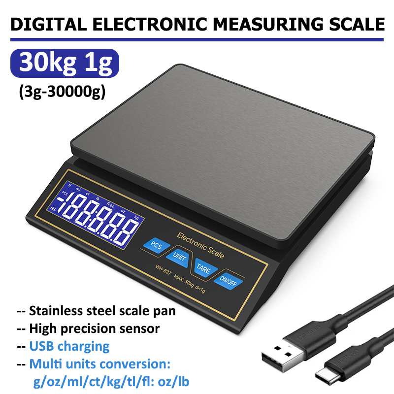 Electronics Repair Workshop - Timbangan Dapur Digital LCD 30Kg/1G Panel