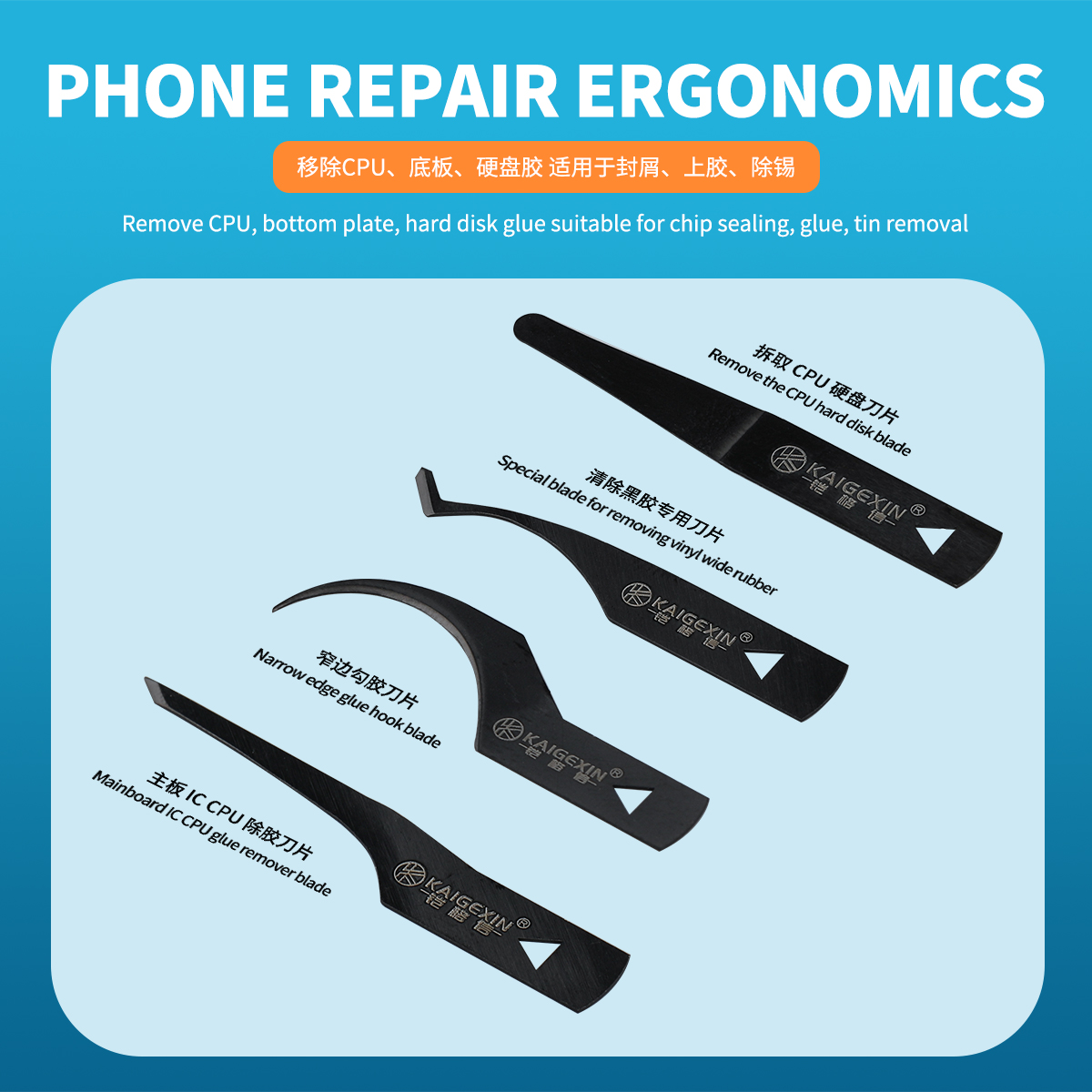 Kaigexin Set Pisau Penghapus L - Electronics Repair Center ulasan dan harga